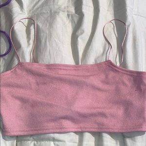 Pink crop top